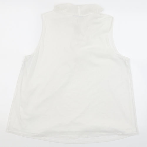 Very Womens White   Basic Tank Size 16