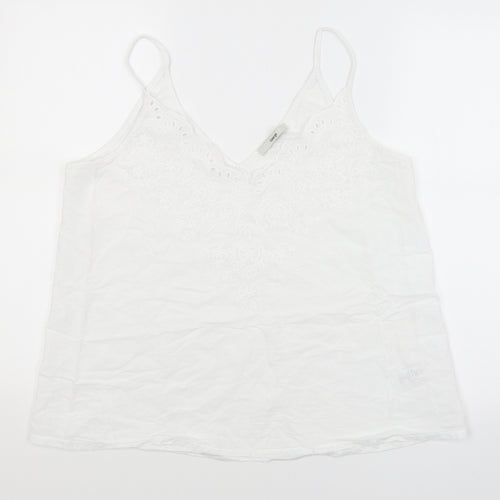 George Womens White   Camisole Tank Size 16