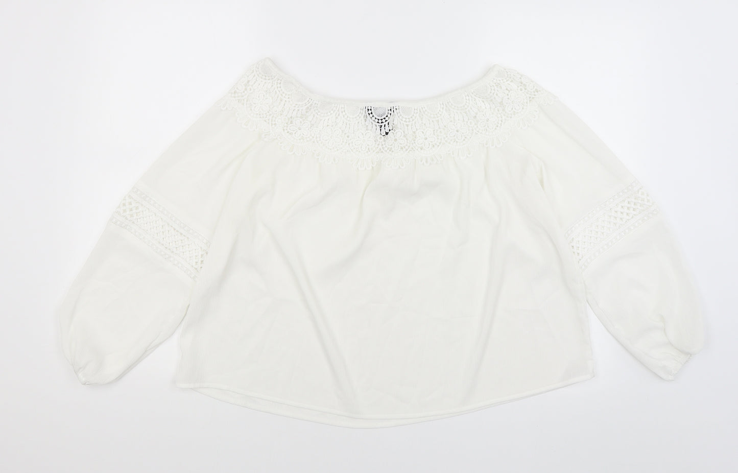 New Look Womens White   Basic Blouse Size 10