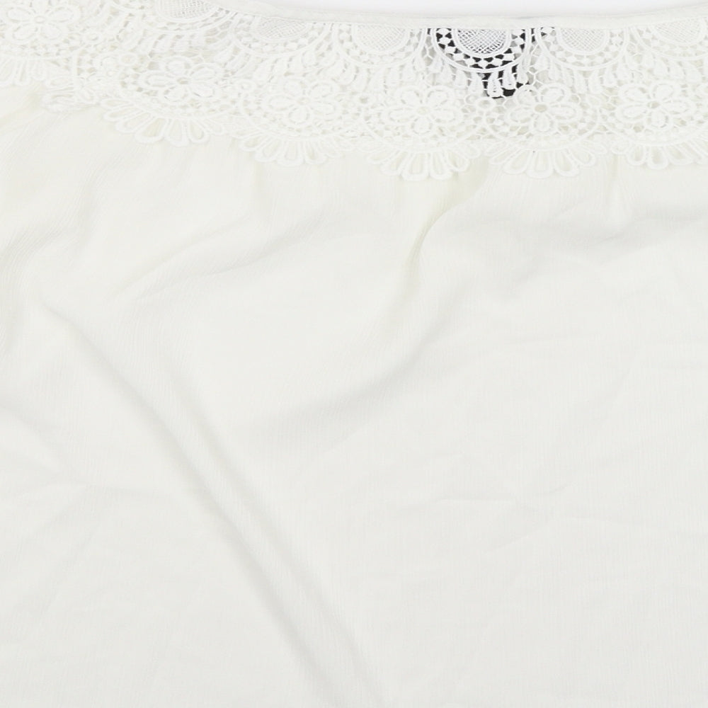 New Look Womens White   Basic Blouse Size 10
