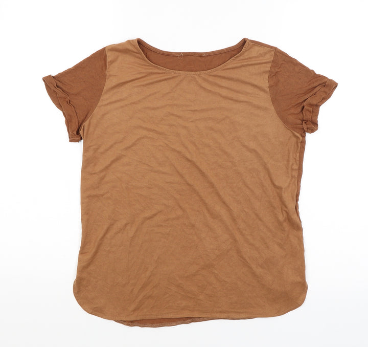 Atmosphere Womens Brown   Basic T-Shirt Size 10