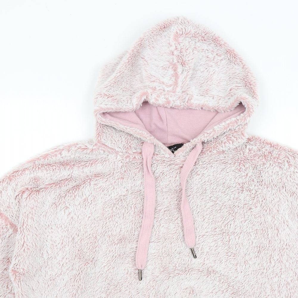 New Look Womens Pink   Pullover Hoodie Size M