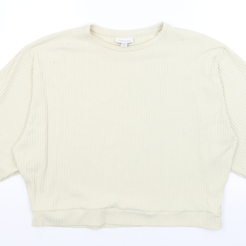 Topshop Womens Ivory   Pullover Jumper Size M
