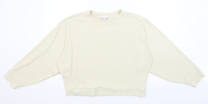 Topshop Womens Ivory   Pullover Jumper Size M