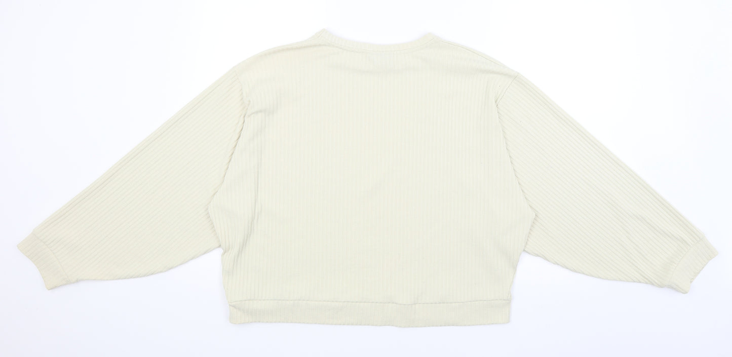 Topshop Womens Ivory   Pullover Jumper Size M