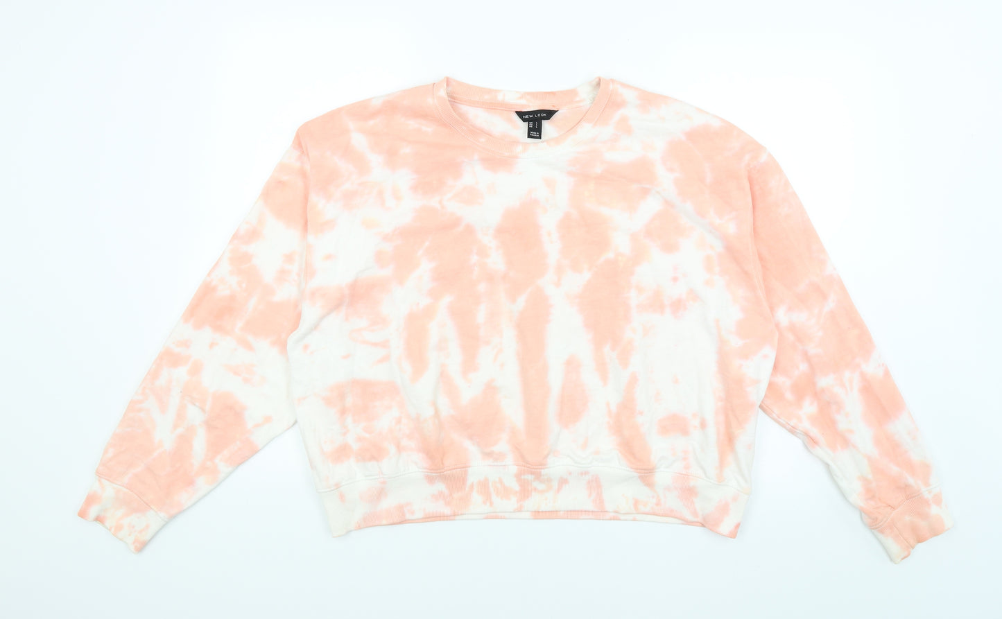 New Look Womens Orange   Pullover Sweatshirt Size L