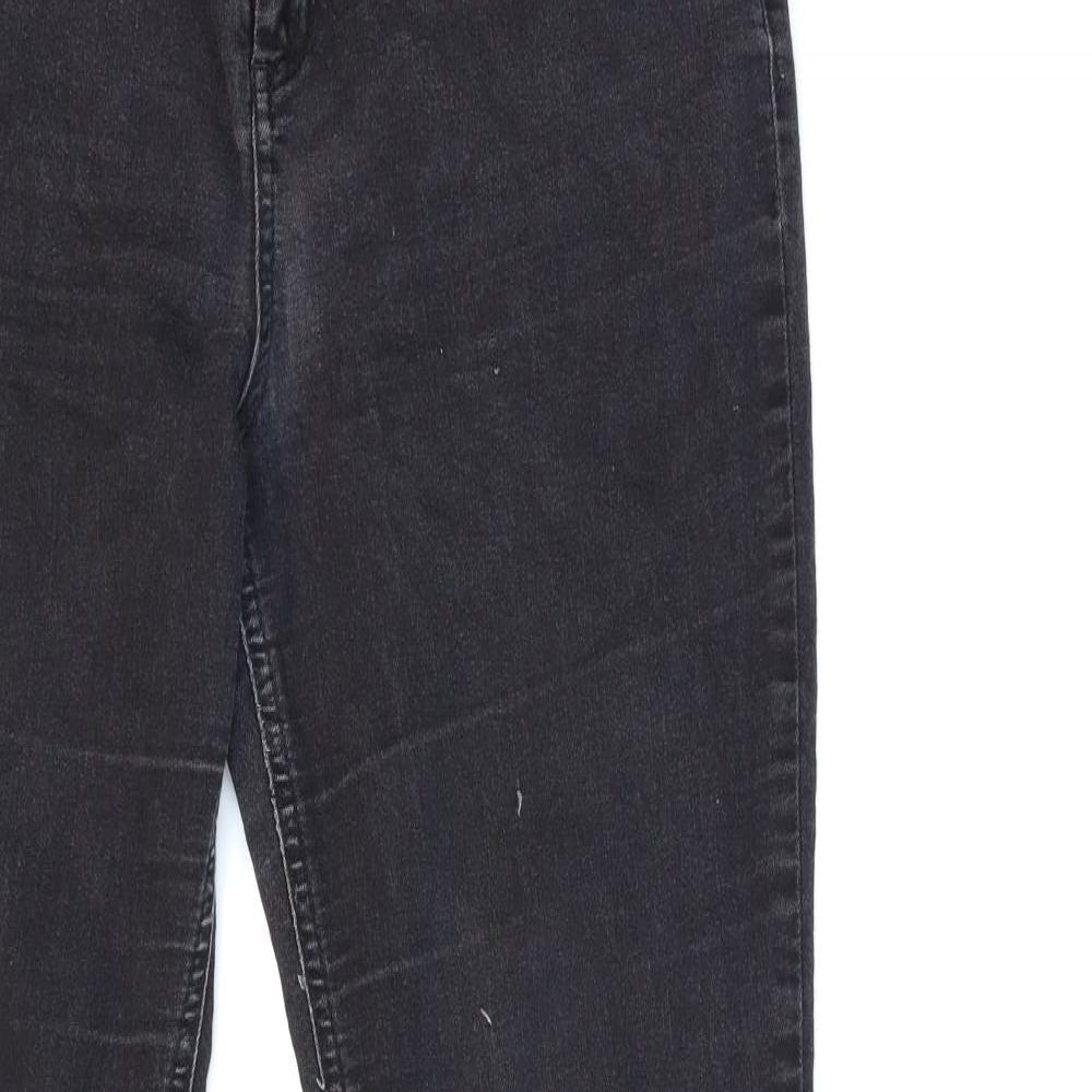 Wallis Womens Black  Denim Skinny Jeans Size 12 L30 in