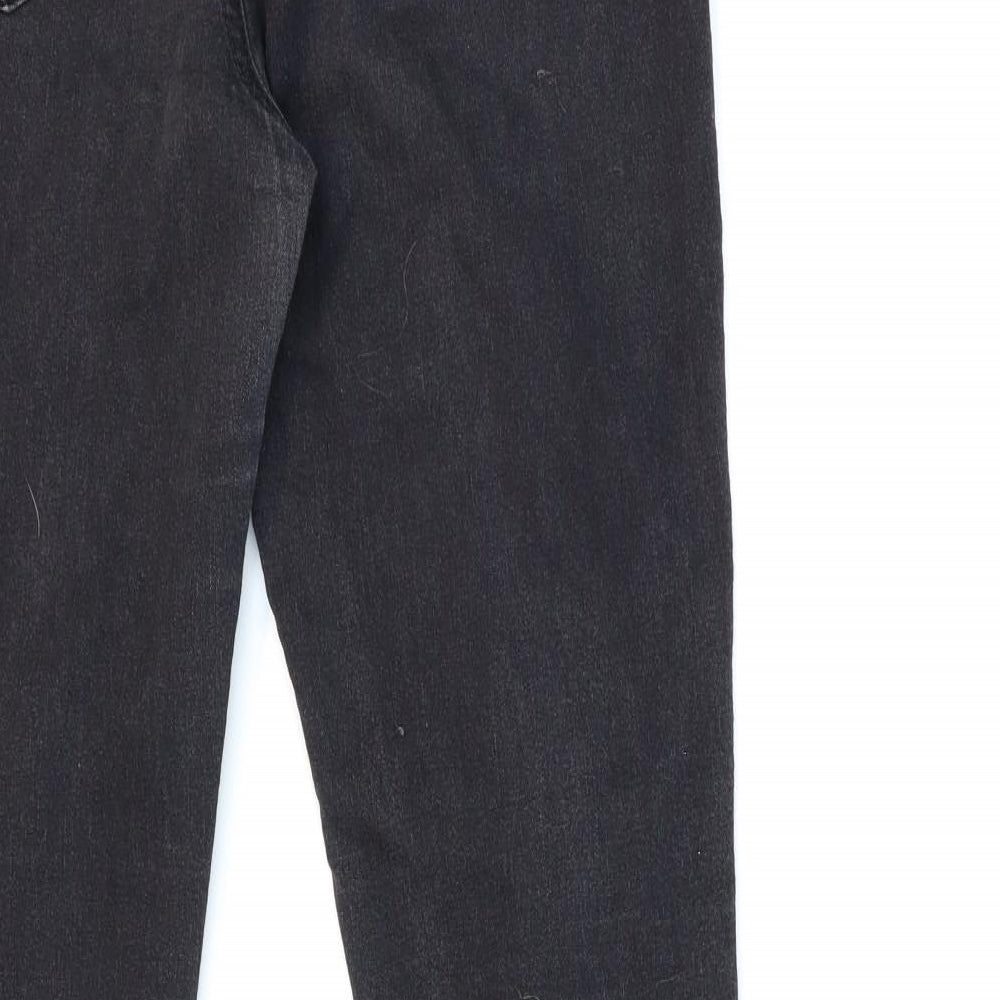 Wallis Womens Black  Denim Skinny Jeans Size 12 L30 in