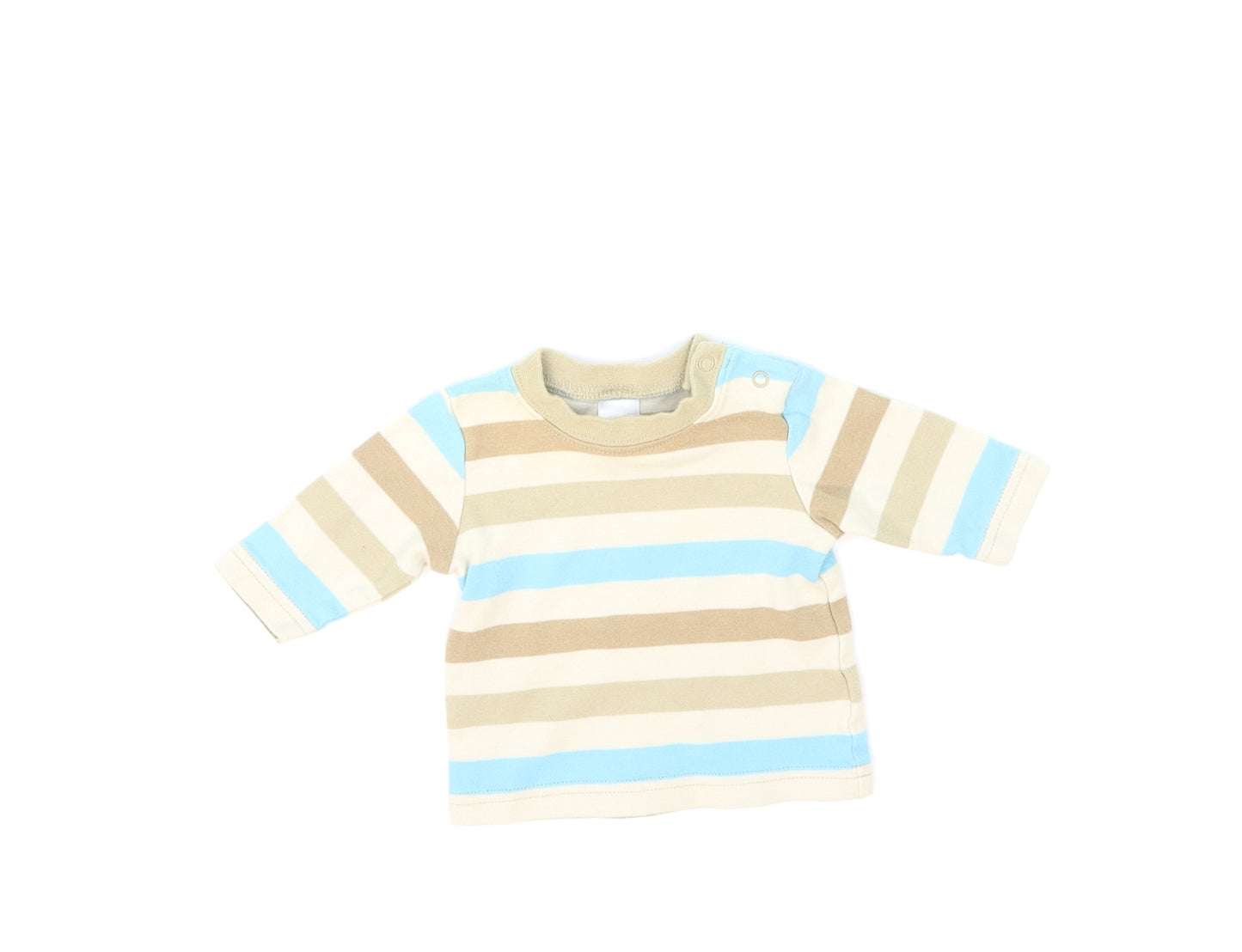 NEXT Baby Brown Striped  Basic T-Shirt Size Newborn