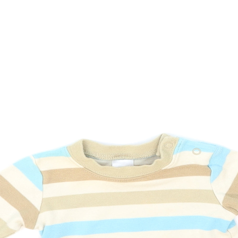 NEXT Baby Brown Striped  Basic T-Shirt Size Newborn