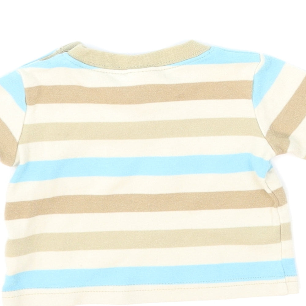 NEXT Baby Brown Striped  Basic T-Shirt Size Newborn