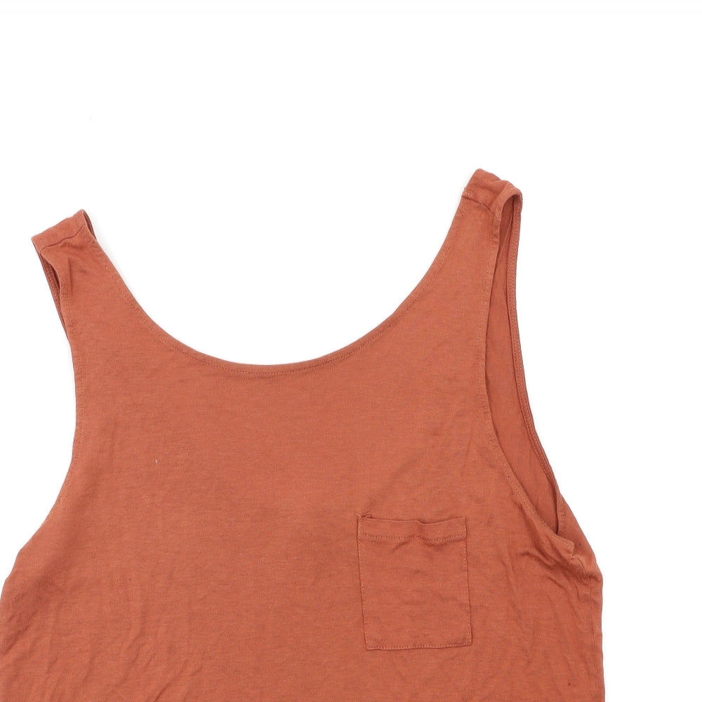 Warehouse Womens Brown   Basic Tank Size 16