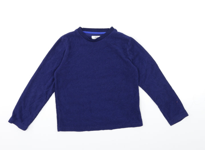 F&F Boys Blue  Fleece Pullover Sweatshirt Size 7-8 Years