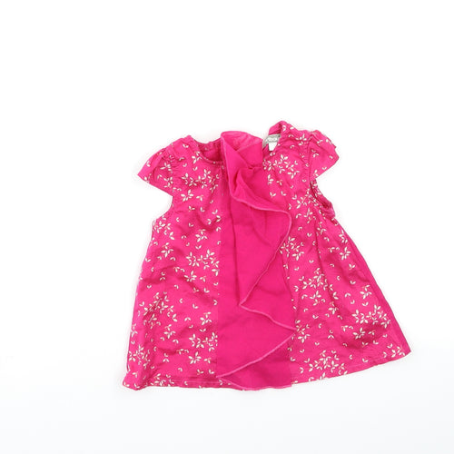 VERBADUT Baby Pink Floral  A-Line  Size 9-12 Months