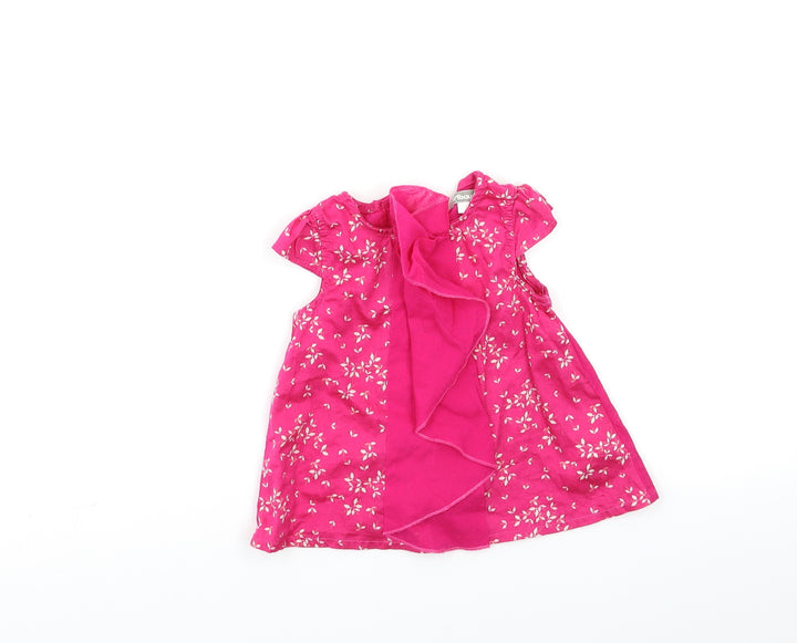 VERBADUT Baby Pink Floral A-Line Size 9-12 Months