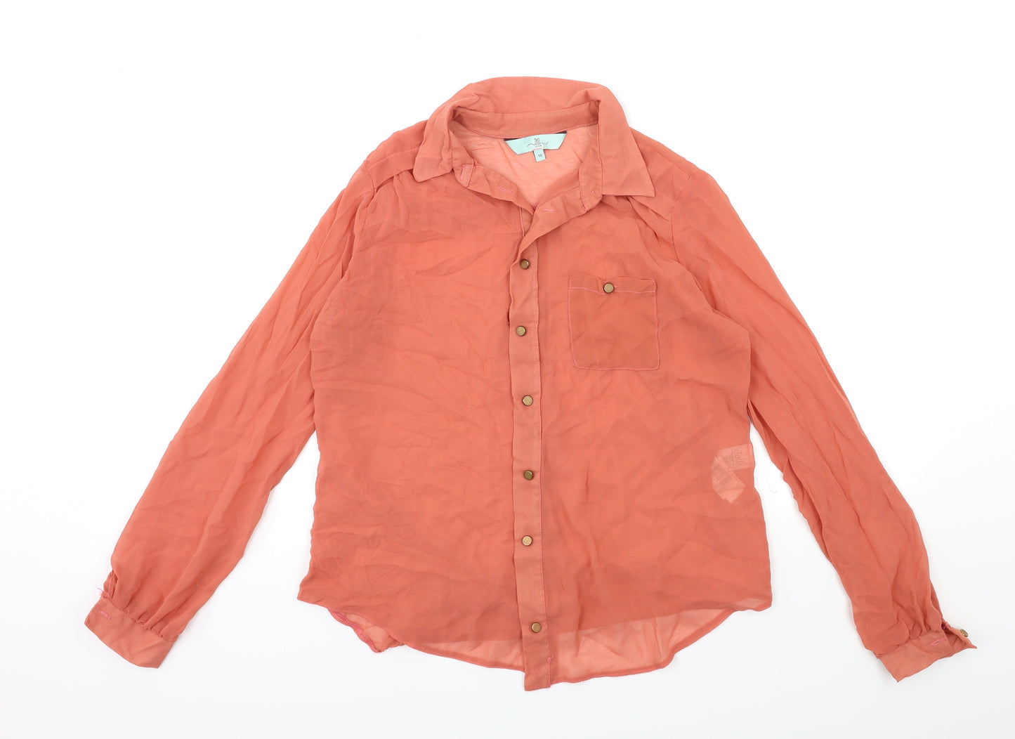 New Look Womens Red   Basic Blouse Size 10