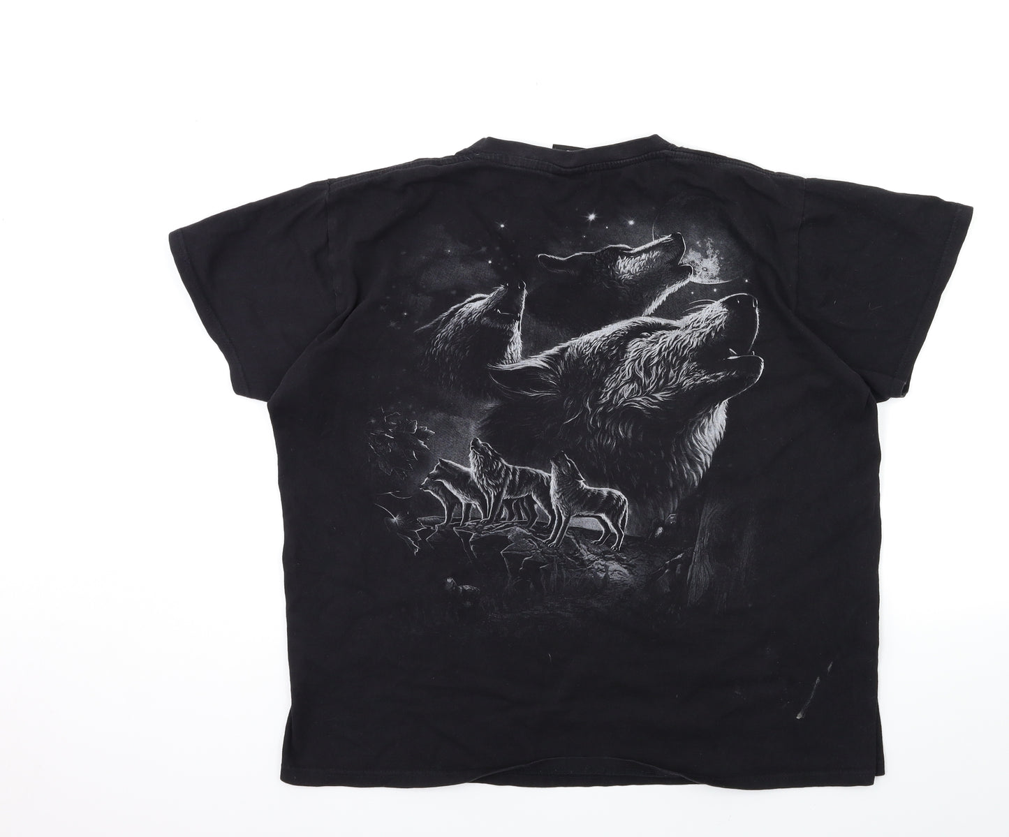Roman Boys Black   Basic T-Shirt Size XL