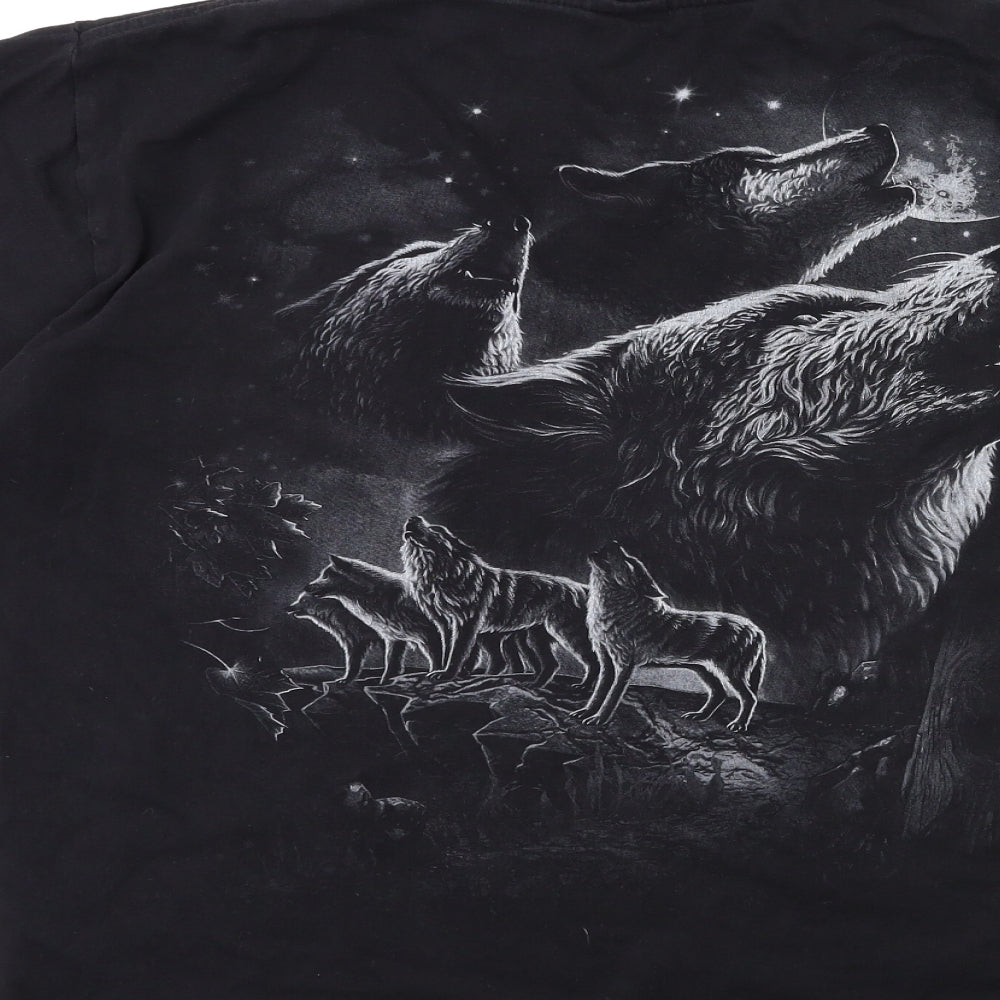 Roman Boys Black   Basic T-Shirt Size XL