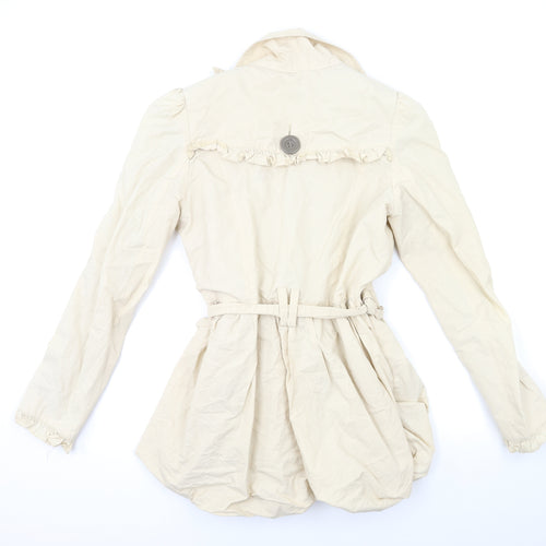 Ribbon Womens Ivory   Overcoat Coat Size 12