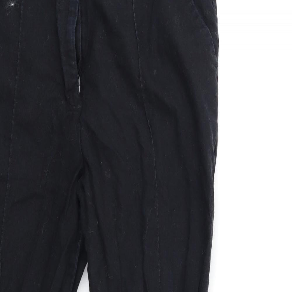 ASOS Womens Black   Cropped Trousers Size 10 L22 in