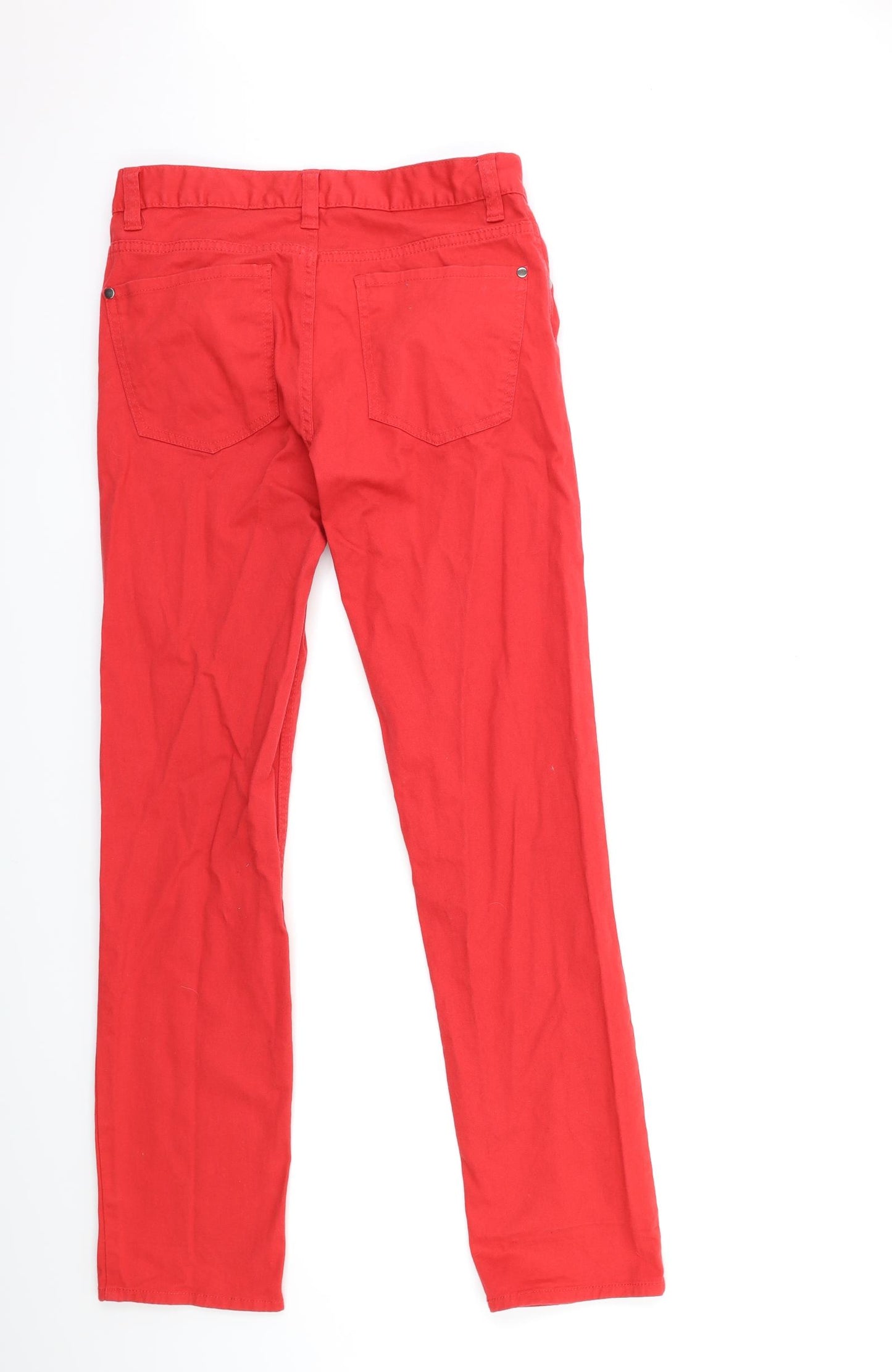 H&M Mens Red  Denim Straight Jeans Size 30 in L31 in