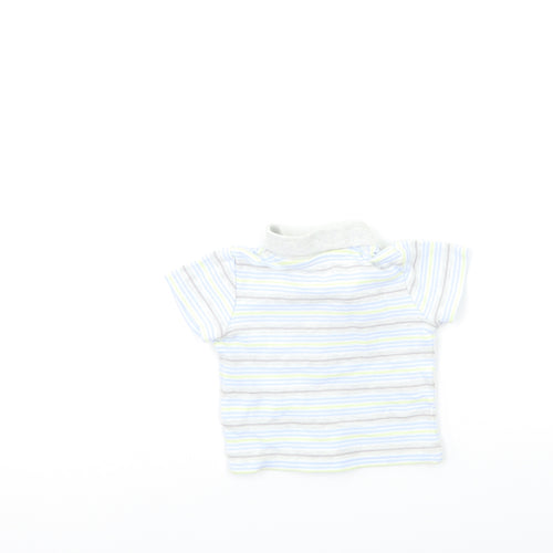 George Baby Blue Striped  Basic T-Shirt Size 3-6 Months