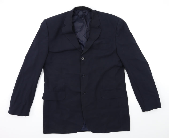 BHS Mens Blue   Jacket Suit Jacket Size 42
