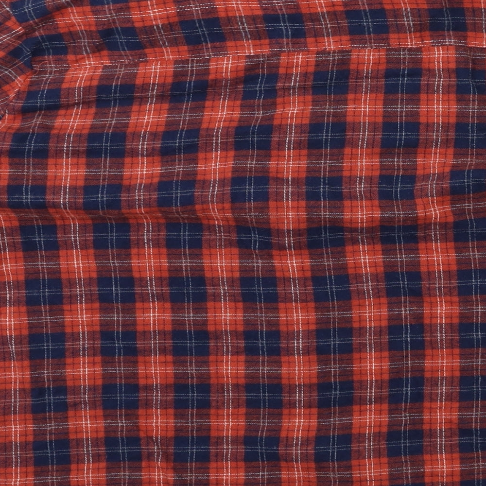 Atmosphere Womens Blue Check  Basic Button-Up Size 20