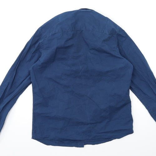 Brand Mens Blue    Button-Up Size S