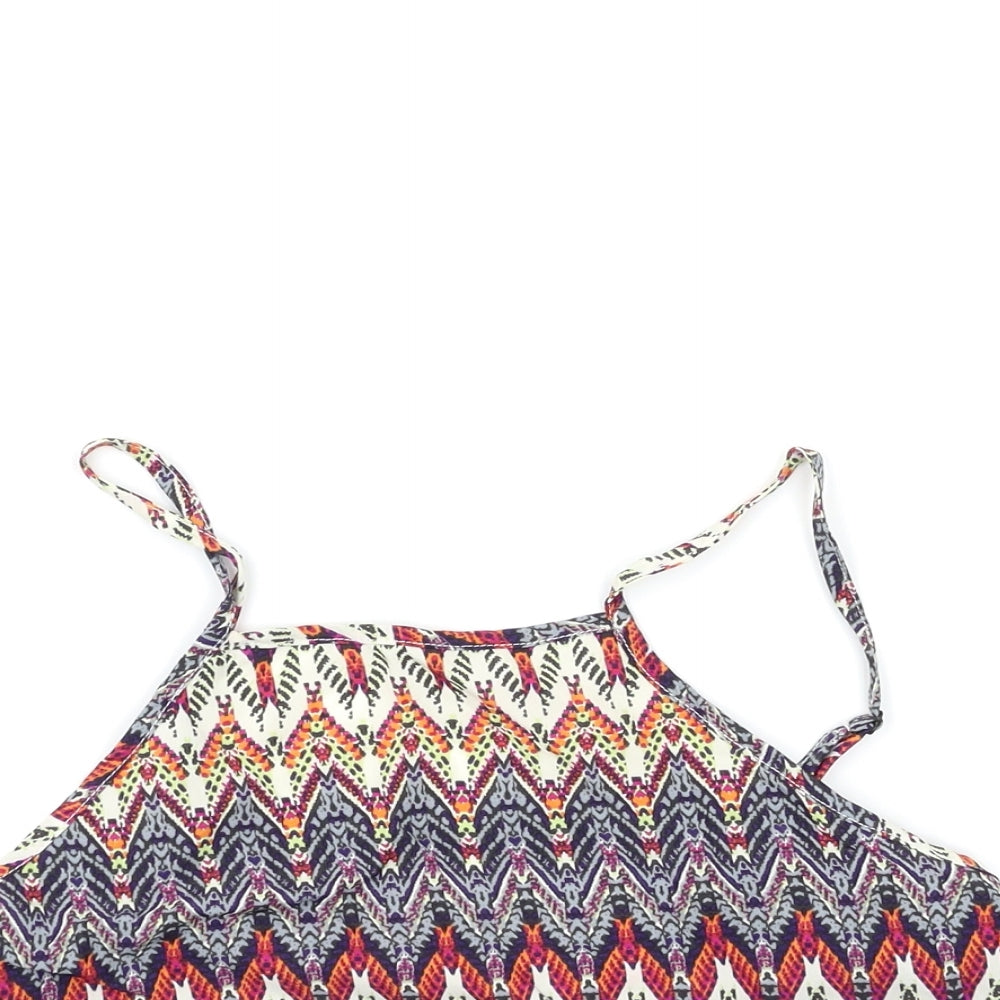 Hearts & Bows Womens Pink Geometric  Camisole Blouse Size 10