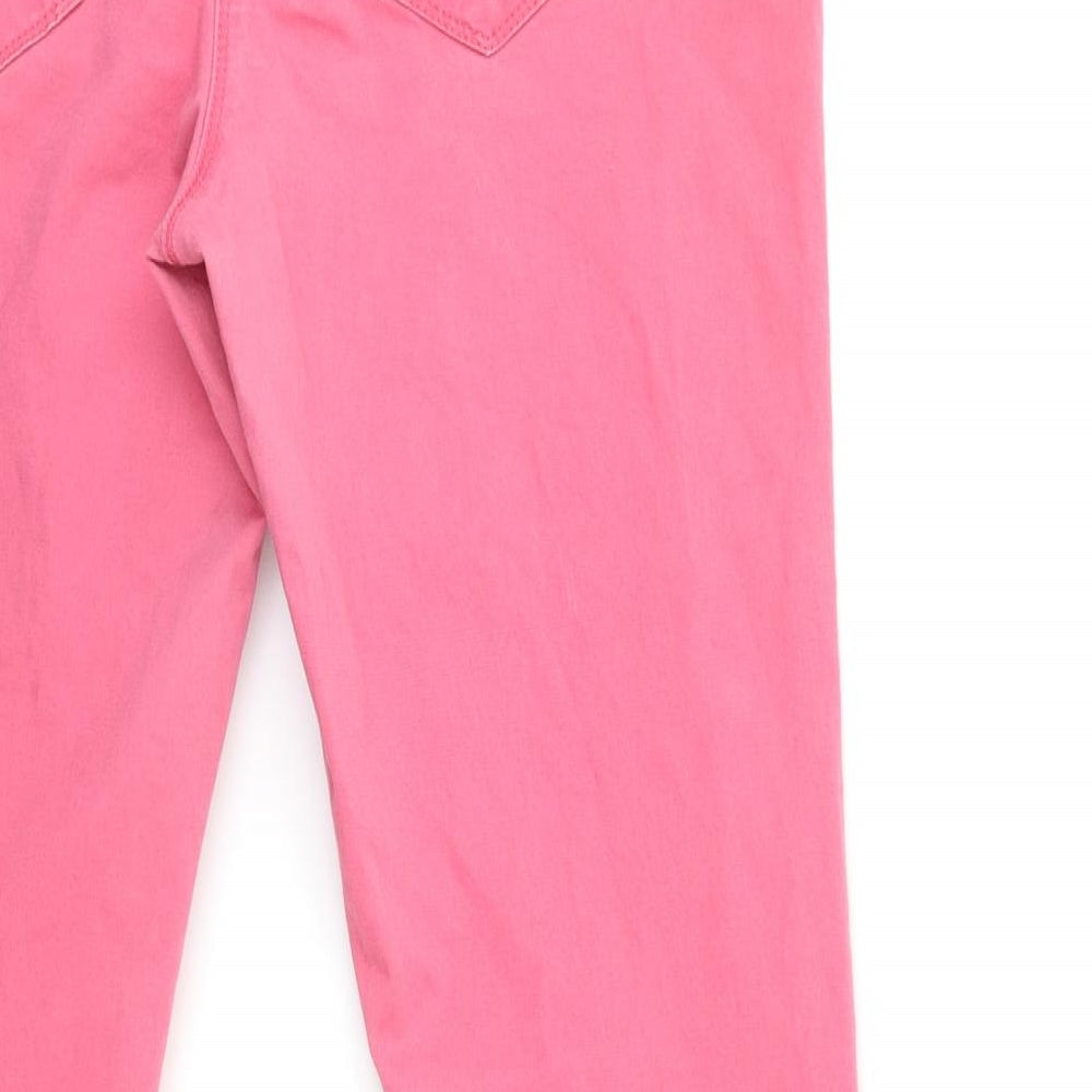 George Womens Pink  Denim Skinny Jeans Size 16 L26 in