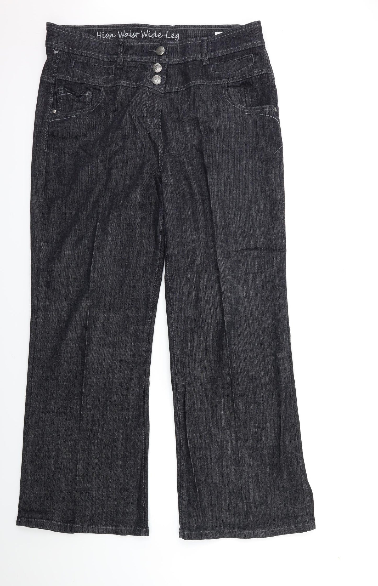 NEXT Womens Blue  Denim Flared Jeans Size 18 L31 in