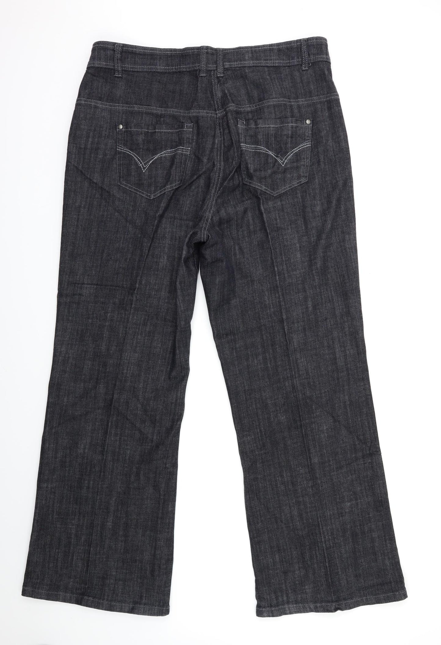 NEXT Womens Blue  Denim Flared Jeans Size 18 L31 in