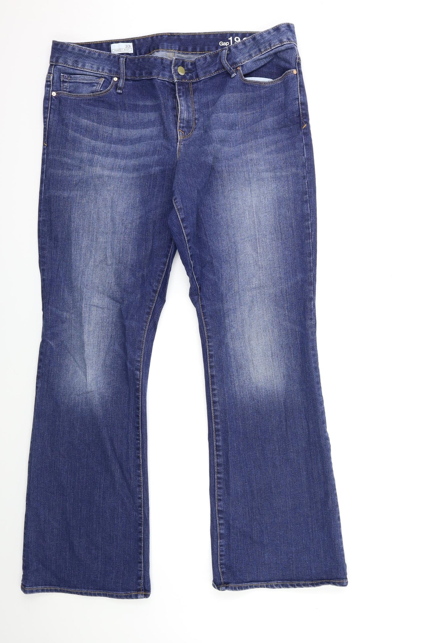 Gap Womens Blue  Denim Bootcut Jeans Size 33 in L31 in