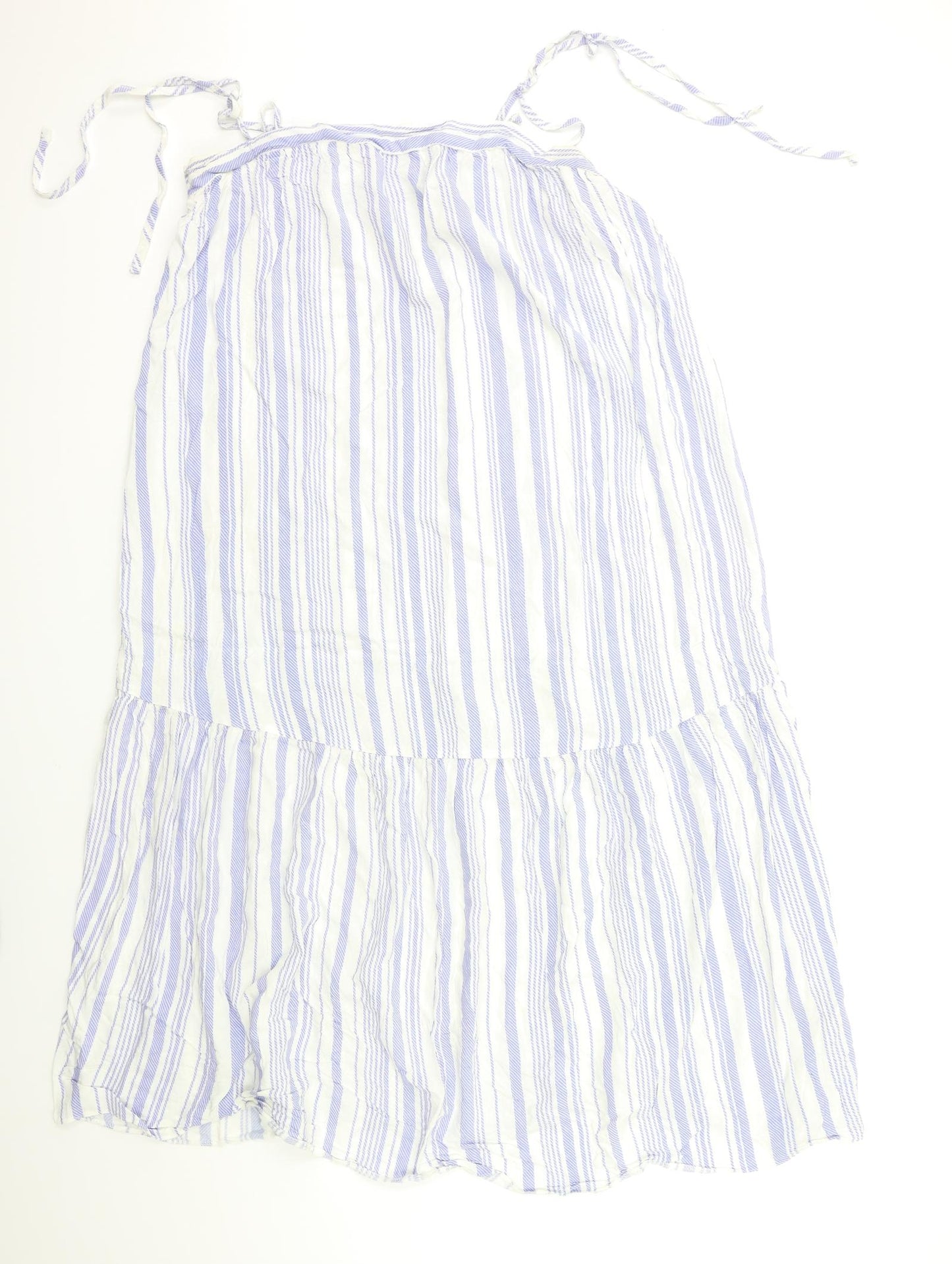 New Look Womens White Striped  Maxi  Size 16