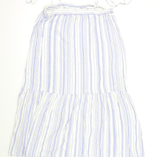 New Look Womens White Striped  Maxi  Size 16