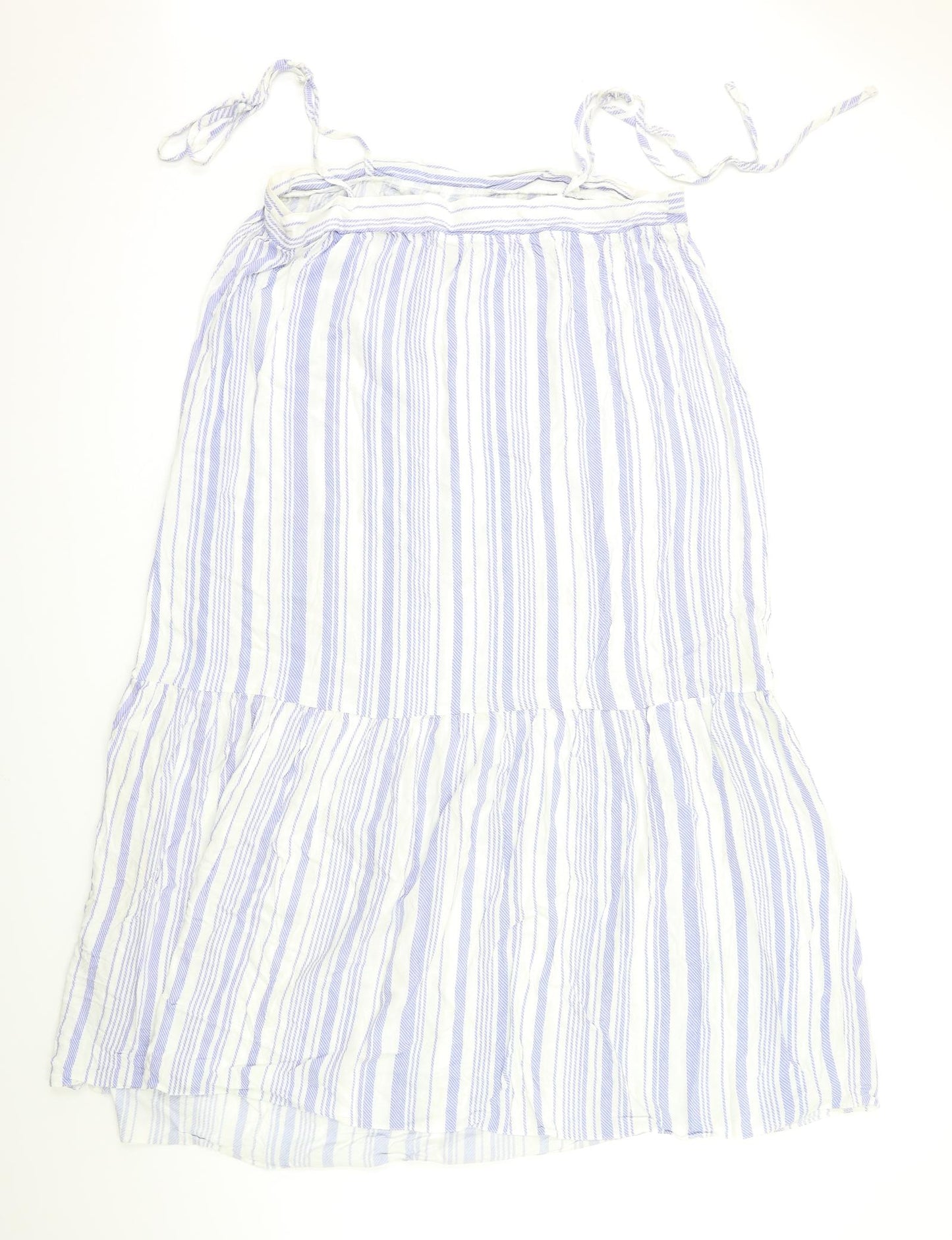 New Look Womens White Striped  Maxi  Size 16