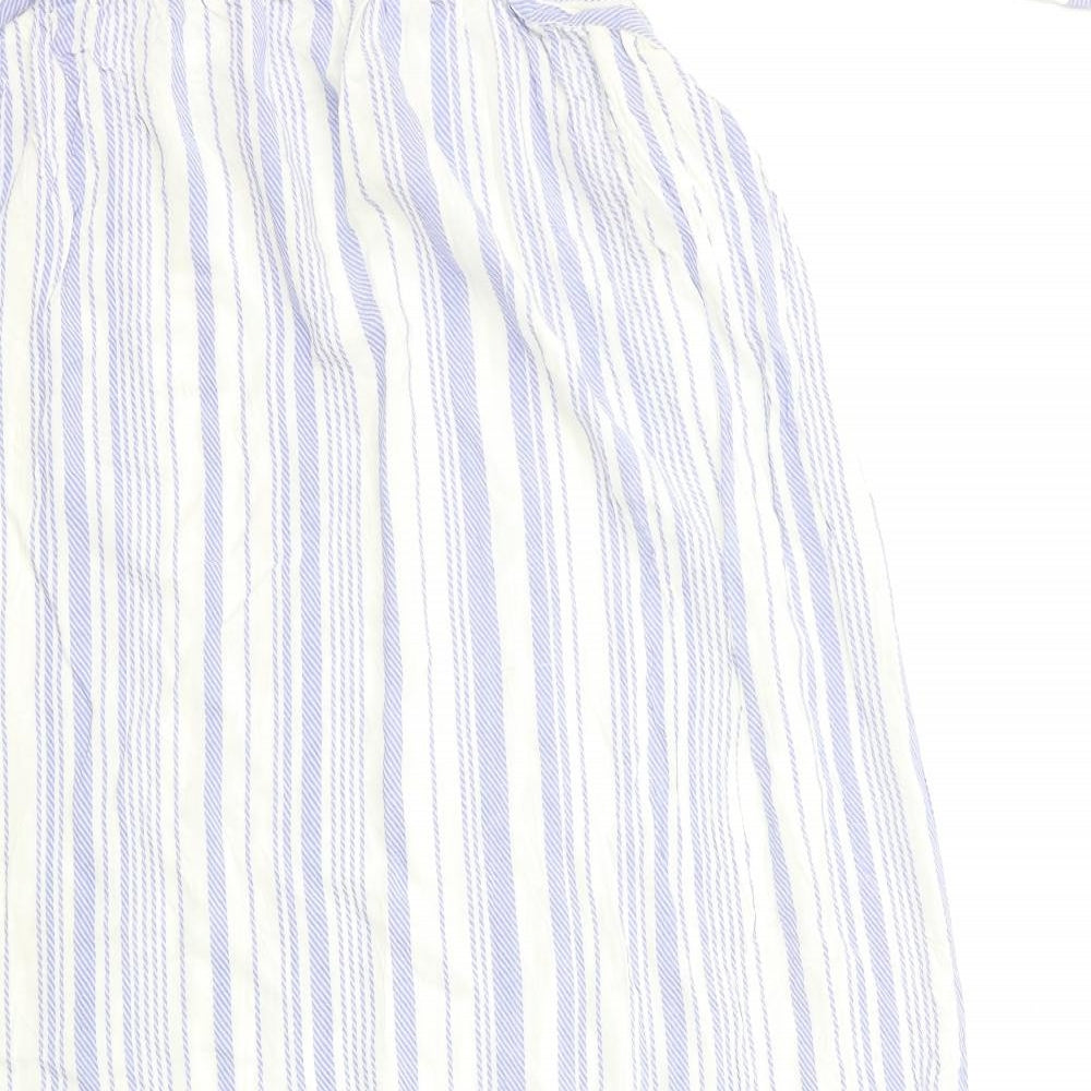 New Look Womens White Striped  Maxi  Size 16