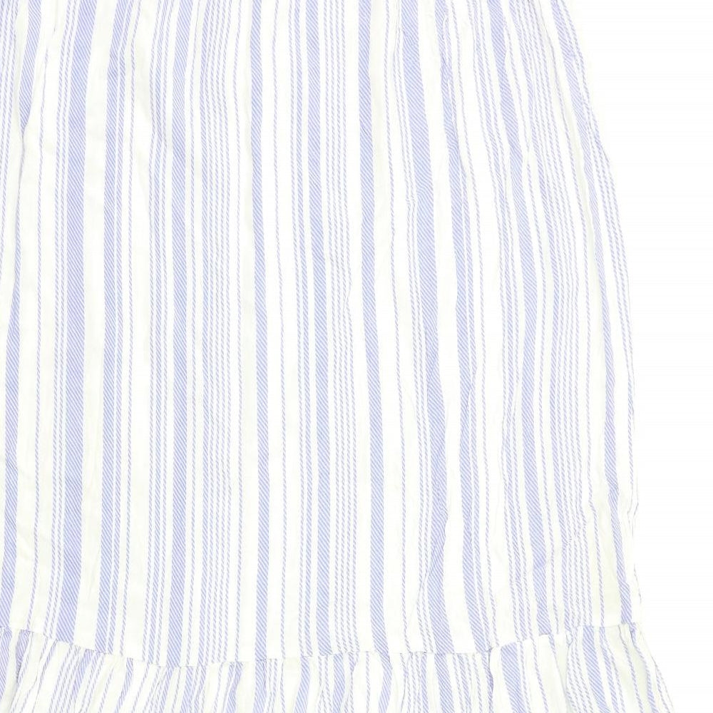 New Look Womens White Striped  Maxi  Size 16