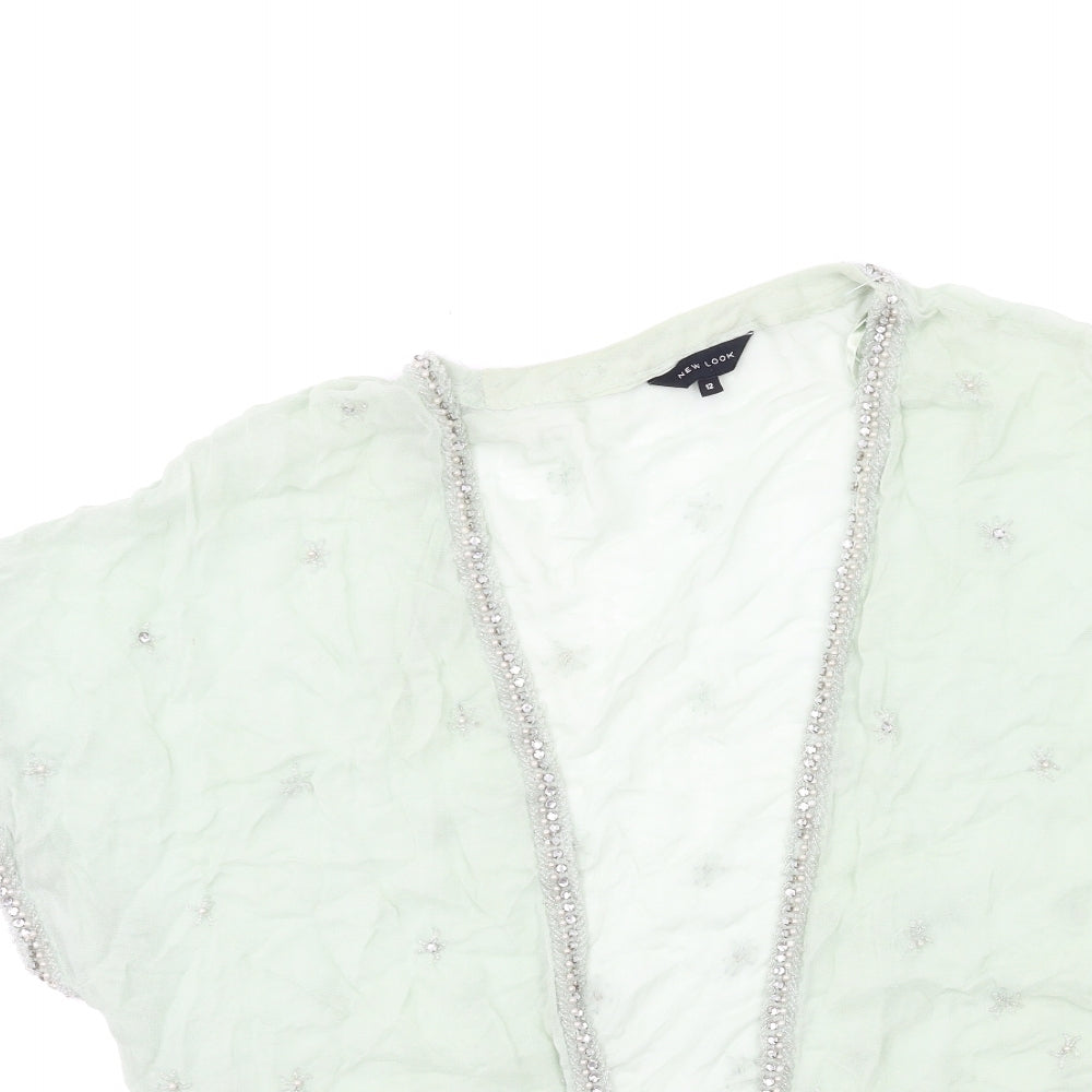 New Look Womens Green   Kimono Blouse Size 12