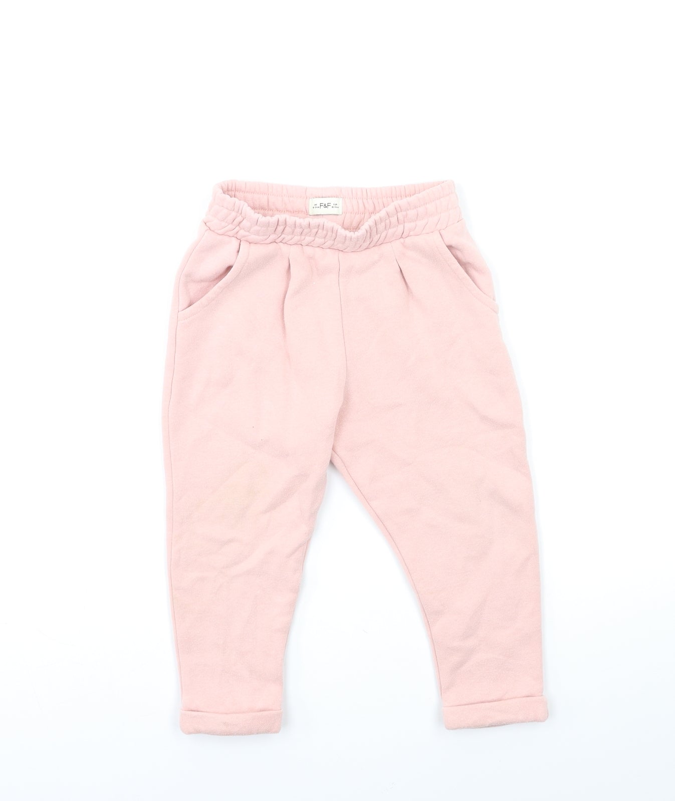 F&F Baby Pink   Sweatpants Trousers Size 18-24 Months