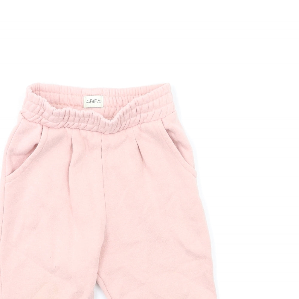 F&F Baby Pink   Sweatpants Trousers Size 18-24 Months