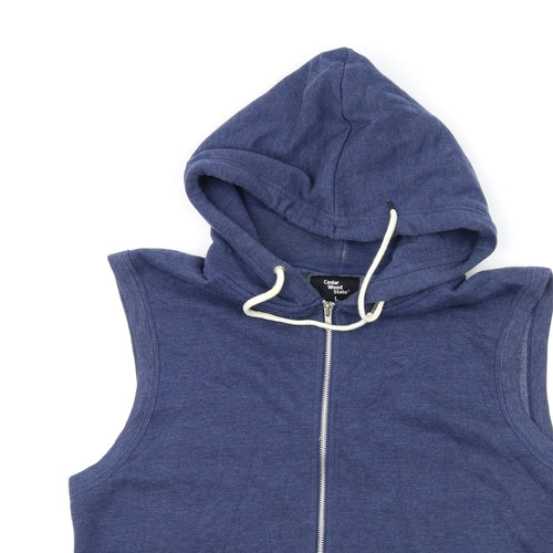 Cedar Wood State Mens Blue   Pullover Hoodie Size L