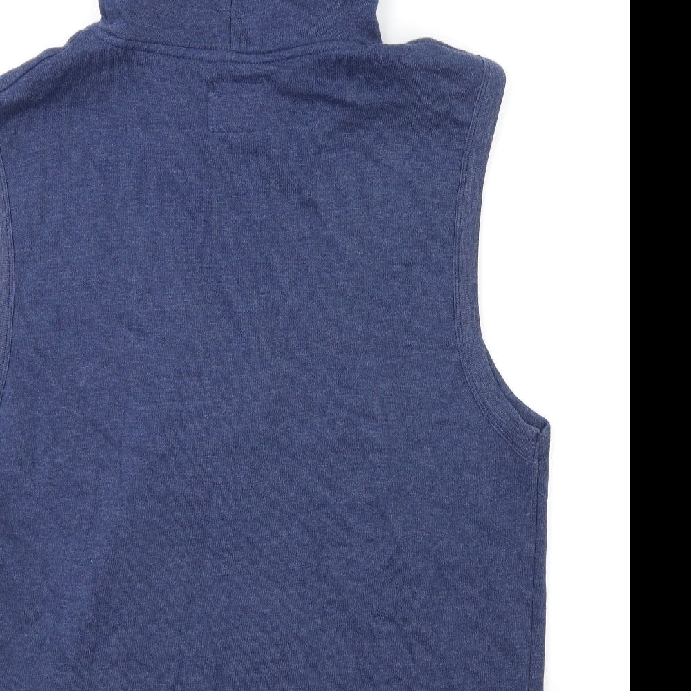 Cedar Wood State Mens Blue   Pullover Hoodie Size L