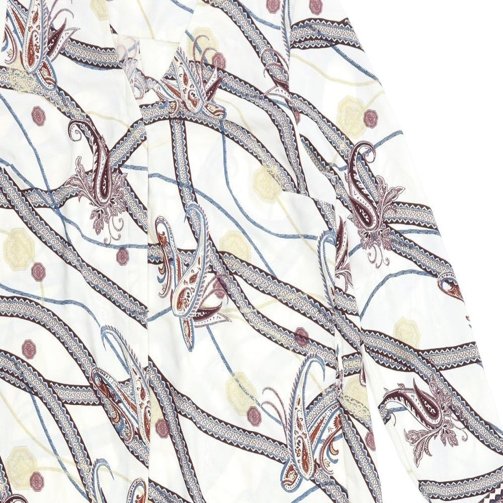 H&M Womens White Floral  Shift  Size 12
