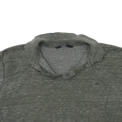 Easy Mens Green  Knit Pullover Jumper Size L