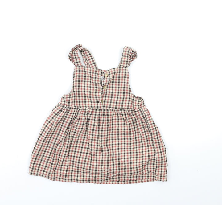 FRED&FLO Baby Brown Check Fit & Flare Size 12 Months