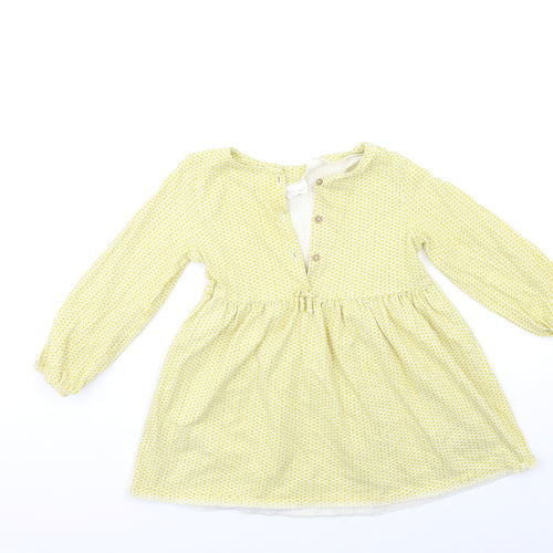 NEXT Baby Yellow Geometric  Basic T-Shirt Size 12-18 Months