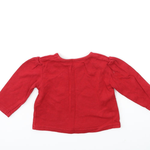George Baby Red   Basic T-Shirt Size 0-3 Months