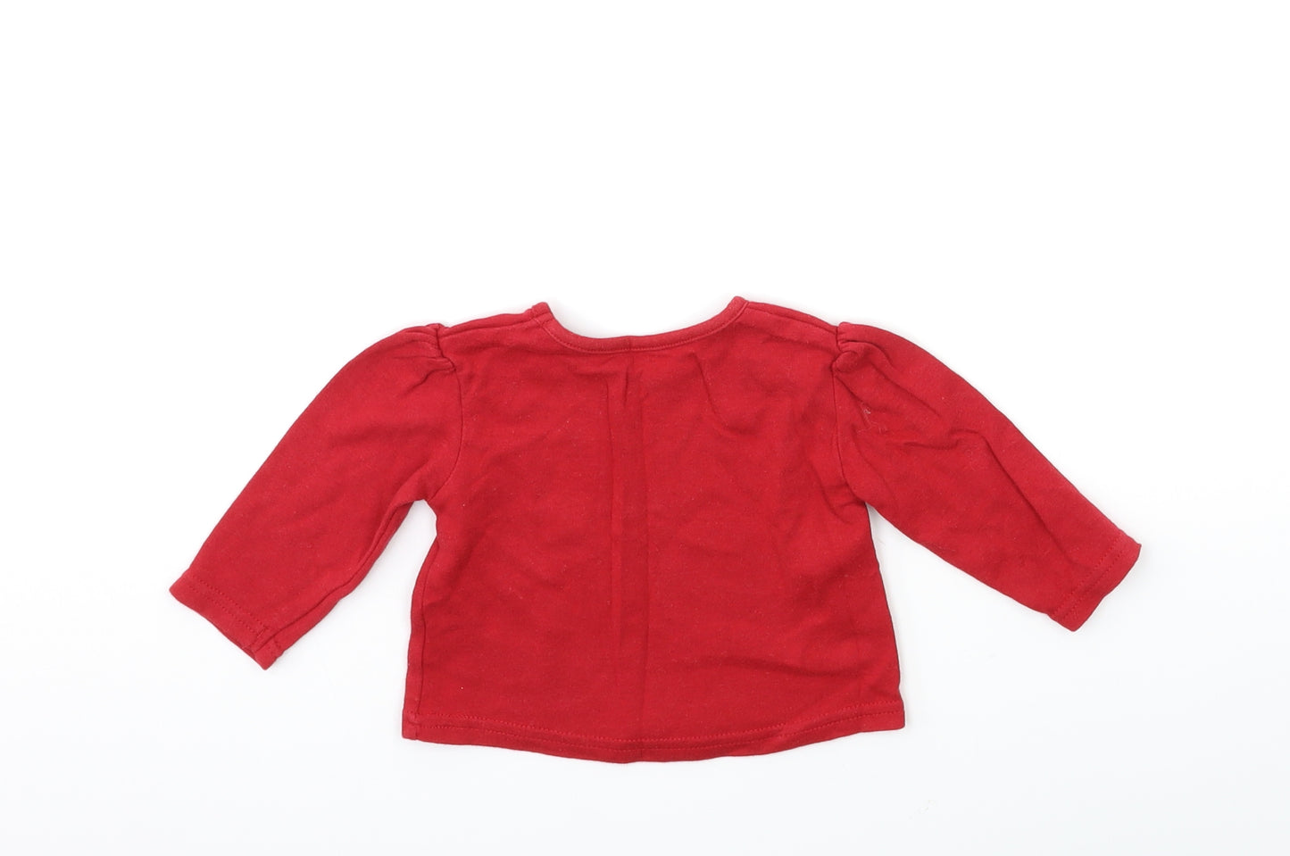 George Baby Red   Basic T-Shirt Size 0-3 Months